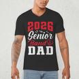 2026 Senior Band Dad Class Of 2026 Band Parent Graduation Men's V-Neck T-Shirt