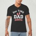 2nd Second Time Dad It's a Girl Gender Reveal Men's V-Neck T-Shirt