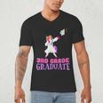 3rd Grade Graduation Unicorn End Of Year Third Men's V-Neck T-Shirt