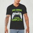 3rd Grade Level Complete Gamer Class Of 2026 Graduation Men's V-Neck T-Shirt