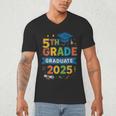 5th Grade Graduation 2025 Graphic – Class Of 2025 Theme Men's V-Neck T-Shirt