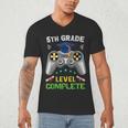 5th Grade Level Complete Gaming Graduation Class 2023 Gamer Men's V-Neck T-Shirt