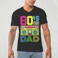 80s Dad 1980s Fashion Eighties Theme Outfit Fathers Day 80's Men's V-Neck T-Shirt