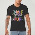 80's Girls Just Wanna Have Fun Nostalgia 1980s Men's V-Neck T-Shirt
