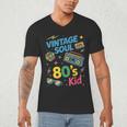 80’s Kid Nostalgia Retro Music Lover Retro 1980s Throwback Men's V-Neck T-Shirt