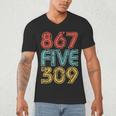8675309 Retro Vintage 80's 90's Music Nostalgia Men's V-Neck T-Shirt 8675309 Retro Vintage 80's 90's Music Nostalgia Men's V-Neck T-Shirt