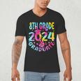 8th Grade Graduate 2024 Graduation Last Day Of School Tie Men's V-Neck T-Shirt