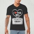 90s Nostalgia Cassette Heart Retro I Love The 90s Men's V-Neck T-Shirt