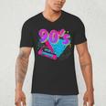 90's Vibe Retro Style Cassette Tape Nostalgia 1990s Party Men's V-Neck T-Shirt