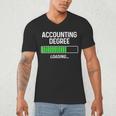 Accounting Degree Loading Shirt Graduation Student Men's V-Neck T-Shirt