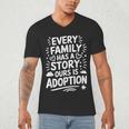 Adoptive Mom Adoption Dad And Adoption Day Foster Care Men's V-Neck T-Shirt