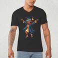 African American Woman Girl Graduation Class Men's V-Neck T-Shirt