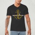 Aircraft Carrier USS America CVA-66 Veterans Day Dad Son Boy Men's V-Neck T-Shirt