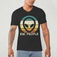 Alien Face Ew People Ufo Introvert Men Women Kids Teen Men's V-Neck T-Shirt