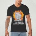 My Alone Time Is For Your Safety Coffee Lover Introvert Men's V-Neck T-Shirt