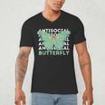 Anti-Social Introvert Butterfly Men's V-Neck T-Shirt Anti-Social Introvert Butterfly Men's V-Neck T-Shirt