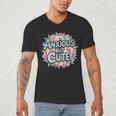 Anxious But Cute Introvert Floral Social Anxiety Men's V-Neck T-Shirt Anxious But Cute Introvert Floral Social Anxiety Men's V-Neck T-Shirt