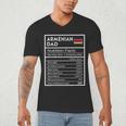 Armenian Dad Nutrition Facts National Pride For Dad Men's V-Neck T-Shirt Armenian Dad Nutrition Facts National Pride For Dad Men's V-Neck T-Shirt