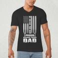 Army Dad Shirt My Son Has Your Back Proud National Guard Dad Men's V-Neck T-Shirt