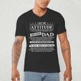 I Get My Attitude From My Freaking Awesome Dad Father's Day Men's V-Neck T-Shirt I Get My Attitude From My Freaking Awesome Dad Father's Day Men's V-Neck T-Shirt