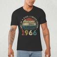 Awesome Since January 1966 60 Year Old 60th Birthday Men Dad Men's V-Neck T-Shirt