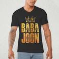 Baba Joon Persian Dad Iran Quote Iranian Fathers Day Men's V-Neck T-Shirt