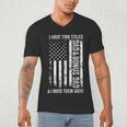 ON BACK I Have Two Titles Dad Bonus Dad Fathers Day Step Dad Men's V-Neck T-Shirt ON BACK I Have Two Titles Dad Bonus Dad Fathers Day Step Dad Men's V-Neck T-Shirt