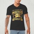 This Badass Has a Masters Degree College Graduation Men's V-Neck T-Shirt