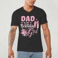 Ballerina Bday Dance Dad Of The Birthday Girl Ballet Dancer Men's V-Neck T-Shirt
