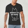 Bandit Is My Hero Kid's Show Dad Dog Men's V-Neck T-Shirt