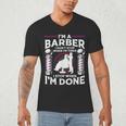 Barber s For Men Dad Hairstyling Humor Quote Small Men's V-Neck T-Shirt