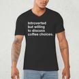 Barista Coffee Lovers Sarcastic Introvert Men's V-Neck T-Shirt