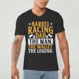 Barrel Racing Dad Horse Barrel Racer Men's V-Neck T-Shirt