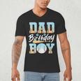 Baseball Ice Cream Drip Dad Of The Birthday Boy Baseball Men's V-Neck T-Shirt