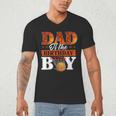 Basketball DAD Of The Birthday Boy Family Matching Men's V-Neck T-Shirt