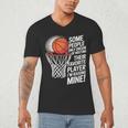 Basketball Mom Or Dad Basketball Parent Men's V-Neck T-Shirt