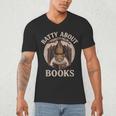 Batty About Books Reading Book Lover Men Women Distressed Men's V-Neck T-Shirt Batty About Books Reading Book Lover Men Women Distressed Men's V-Neck T-Shirt