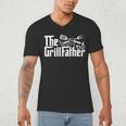Bbq Dad Retro Grill Father Father's Day Men's V-Neck T-Shirt