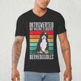 Bernedoodle Dog Introvert Bernedoodle Men's V-Neck T-Shirt Bernedoodle Dog Introvert Bernedoodle Men's V-Neck T-Shirt
