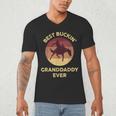 Best Buckin' Granddaddy Western Rodeo Cowboy Bucking Horse Men's V-Neck T-Shirt