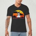 Best Bunny Dad Ever Rabbit Jumper Dad Men's V-Neck T-Shirt