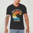Best Cat Dad Ever Men Men's V-Neck T-Shirt