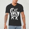Best Cat Dad Fathers Day Men Kitty Daddy Papa Christmas Meow Men's V-Neck T-Shirt