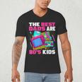 The Best Dads Are 80s Kids 80s Dad Nostalgia Men's V-Neck T-Shirt