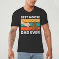 Best Moose Dad Ever Moose Men's V-Neck T-Shirt