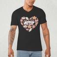 Big Book And Fall Heart Men's V-Neck T-Shirt Big Book And Fall Heart Men's V-Neck T-Shirt