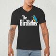 The Bird Father Bird Watching Meme Birder Dad Men's V-Neck T-Shirt
