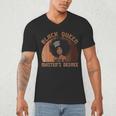 Black Queen With a Masters Degree Melanin Girls Graduation Men's V-Neck T-Shirt