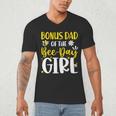 Bonus Dad Of The Bee Day Girl Birthday Party Family Men's V-Neck T-Shirt