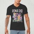 Bonus Dad Of The Birthday Fairy 1St Birthday Girl Party Men's V-Neck T-Shirt